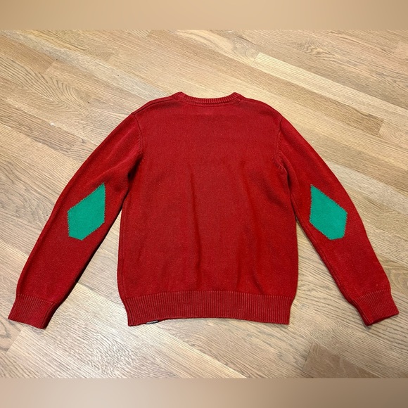 Volcom Kids Boy's Strange Eggnog Sweater. Color: Blood Red. Size MD (10-12). - Picture 3 of 6